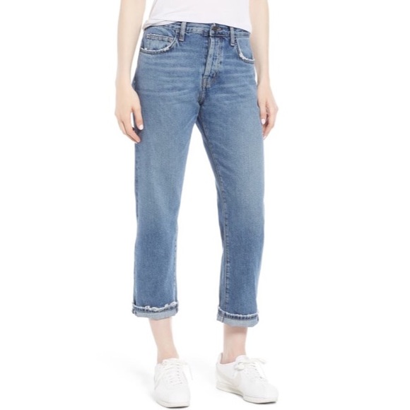 NEW Current/Elliot Straight Leg Crop Jean - Picture 1 of 4
